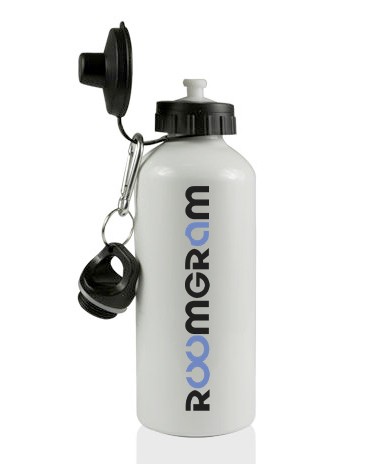 Sports bottle with Roomgram logo