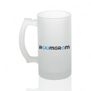 Beer mug matt with Roomgram logo