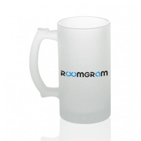 Beer mug matt with Roomgram logo
