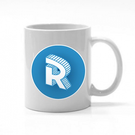 Ceramic mug with round logo Roomgram