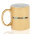 Ceramic mug gold with Roomgram logo 330ml