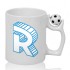 Ceramic mug with ball with logo letter Roomgram