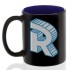 Chameleon mug blue with logo letter Roomgram