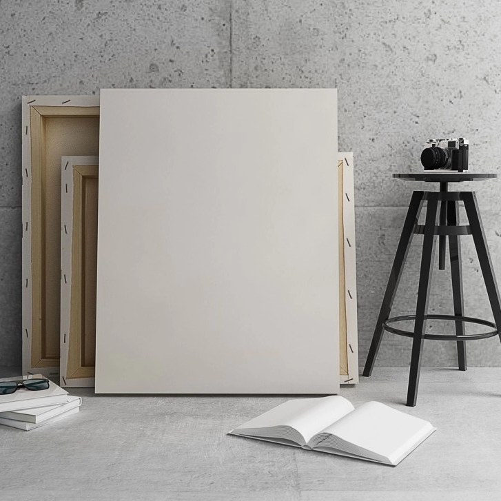 Canvas white 70x80