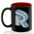 Chameleon mug red with logo letter Roomgram