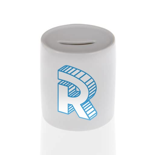 Money box with logo letter Roomgram