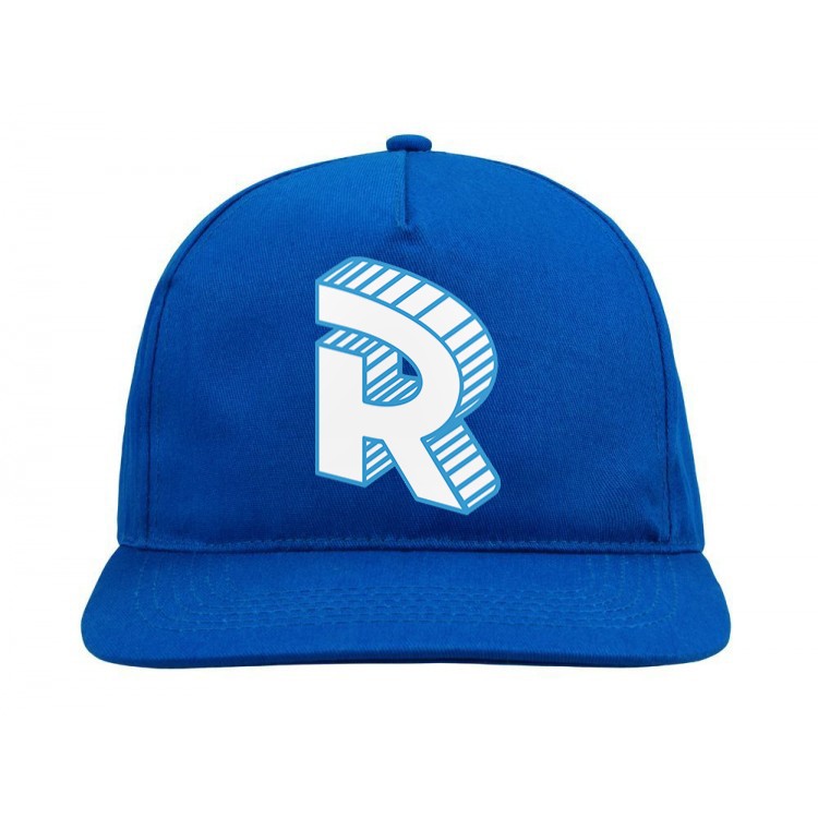 Бейсболка синяя с логотипом буквой Roomgram