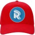Baseball cap red with round logo Roomgram