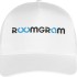 Бейсболка белая с логотипом Roomgram