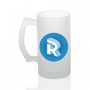 Beer mug matt with round logo Roomgram